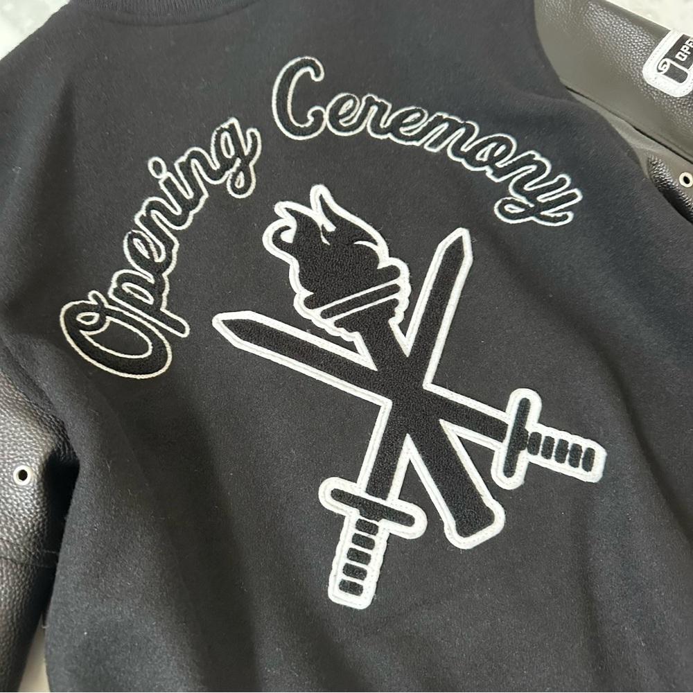 Opening Ceremony Black Varsity Jacket Unisex S - Picture 9 of 15